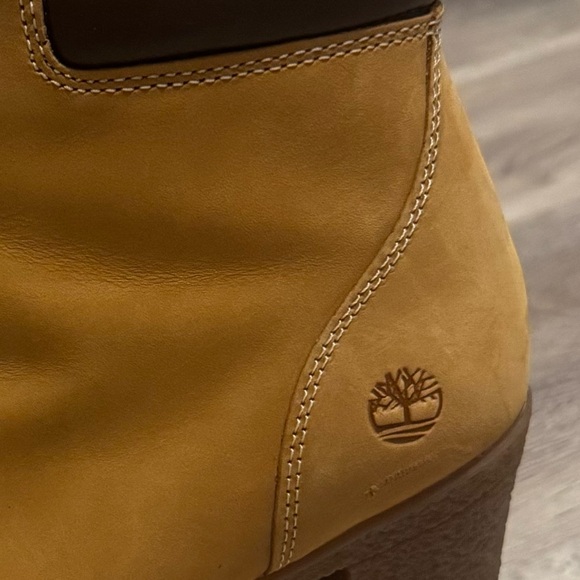 TIMBERLAKE Tillston Leather Heeled Lace-Up Boots Color Wheat Nubuck Size 8 - Picture 9 of 16